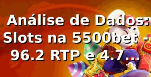 📊 Análise de Dados: Slots na 5500bet - 96.2% RTP e 4.7 Minutos PIX